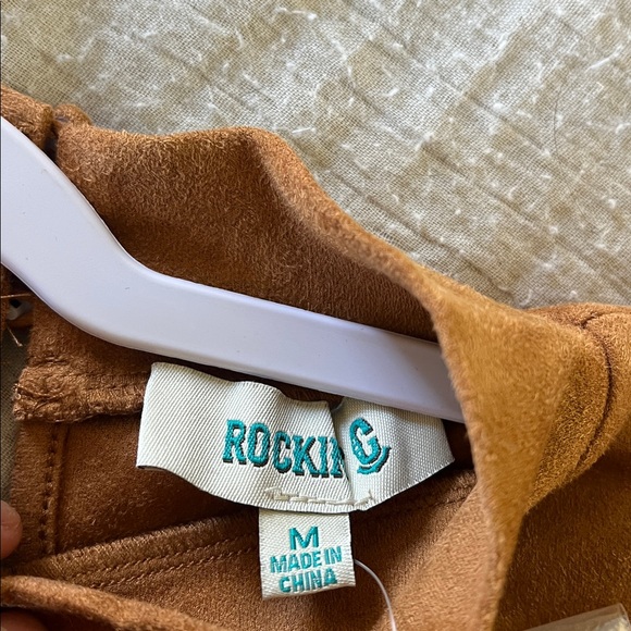 Brown Ruffled Bodysuit - Picture 3 of 4